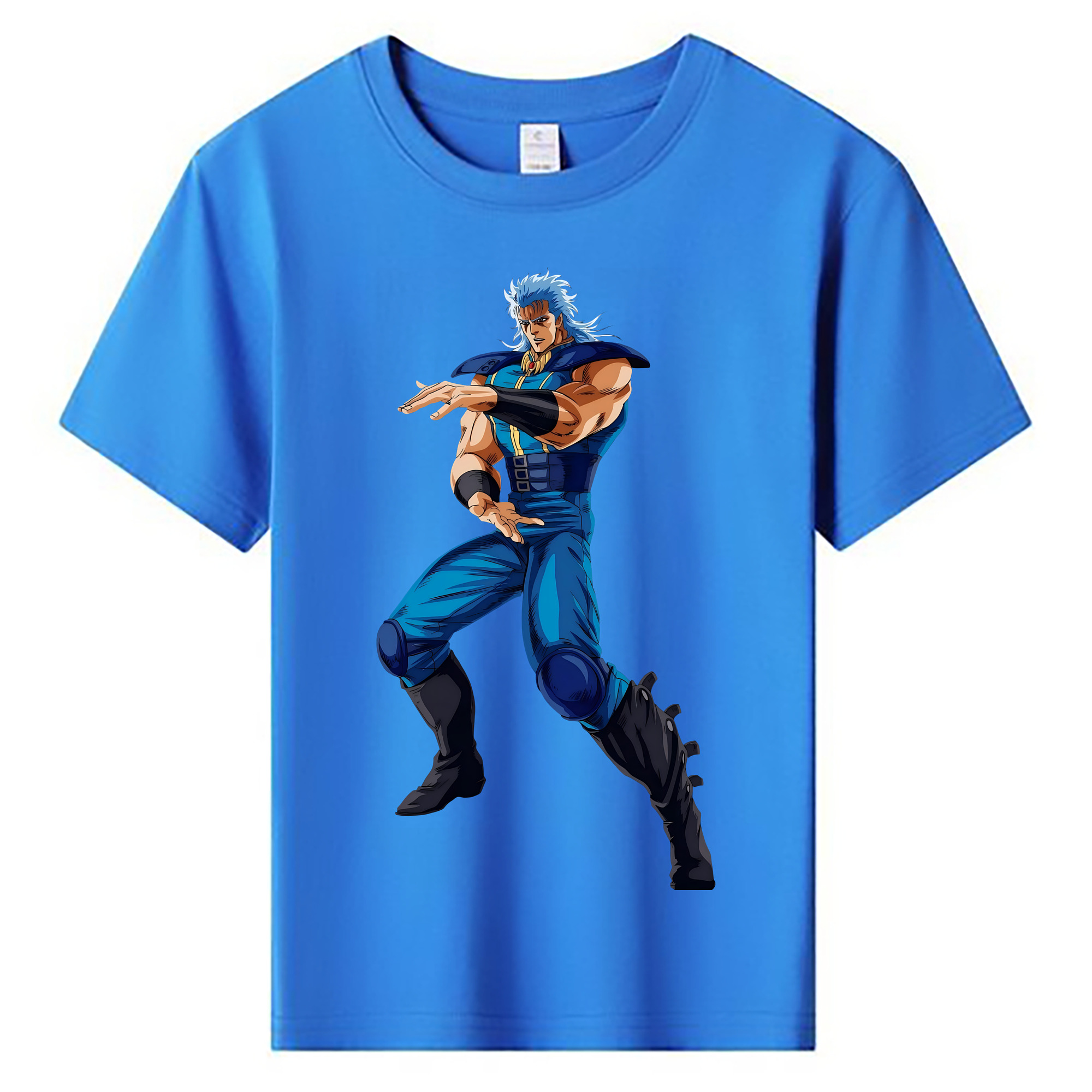 北斗の拳 Fist of the North Star 綿100％キッズTシャツ（フロントプリント）